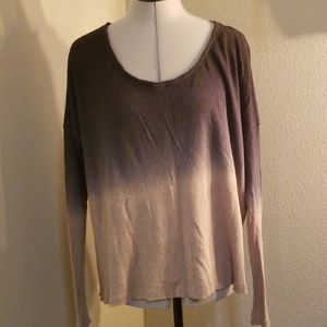 Free people ombre long sleeve shirt